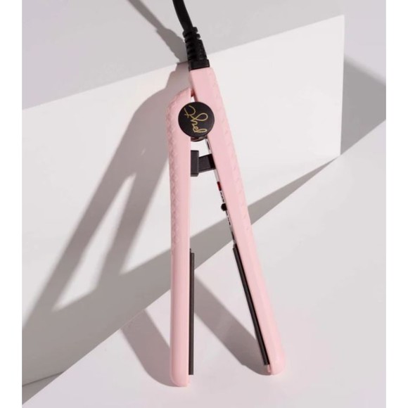 PYT Hair Pink Mini Ceramic Styling Tool Flat Iron Travel - Picture 5 of 6